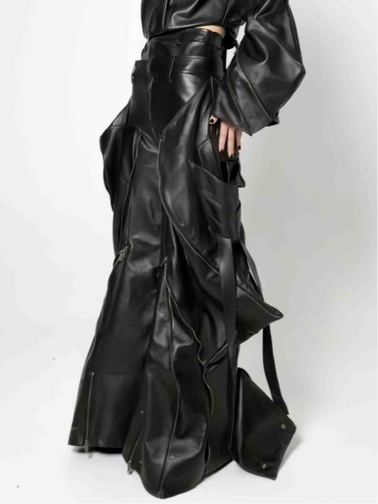 WOMEN LEATHER PILOT PANTS