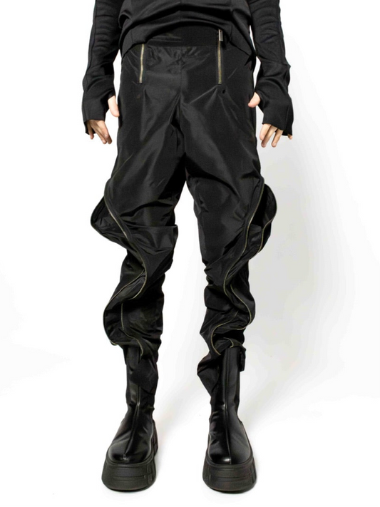 MEN ZIPPED PANTS
