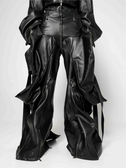 WOMEN LEATHER PILOT PANTS