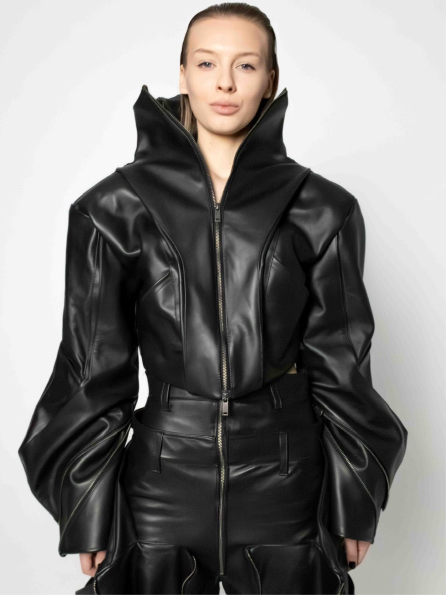 PILOT GOAT LEATHER JACKET – LUNAR Laboratories PILOT GOAT LEATHER JACKET – LUNAR Laboratories
