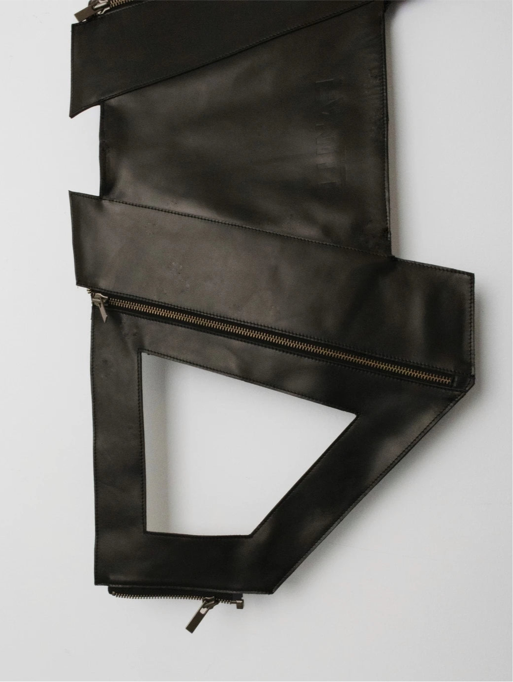 BLACK DOUBLE LAYERED TOTE VEST BAG