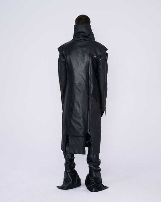 MEN DENIM LAYERED COAT