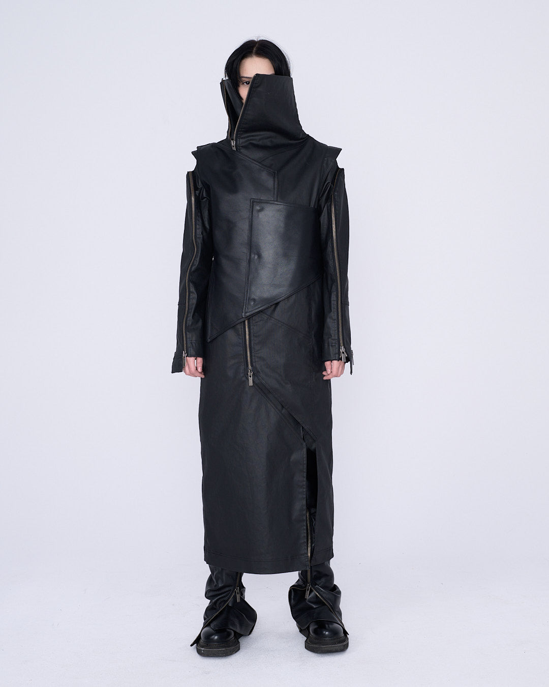 WOMEN DENIM LONG COAT