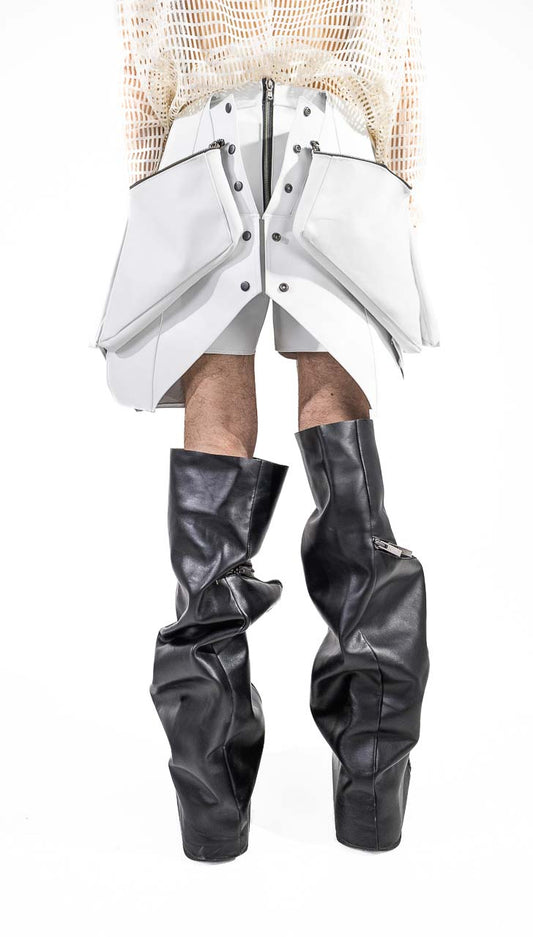 MEN LEATHER SKIRT - SHORT PANTS