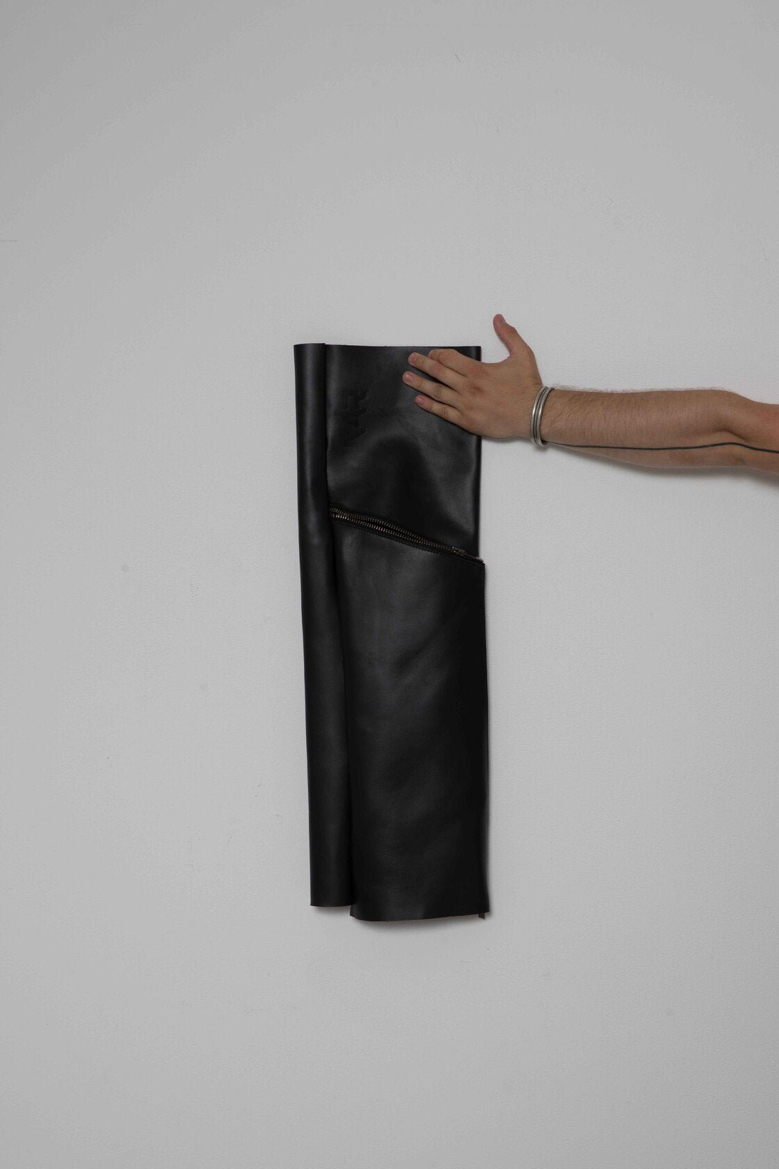 UNISEX BLACK LEATHER SOCKS