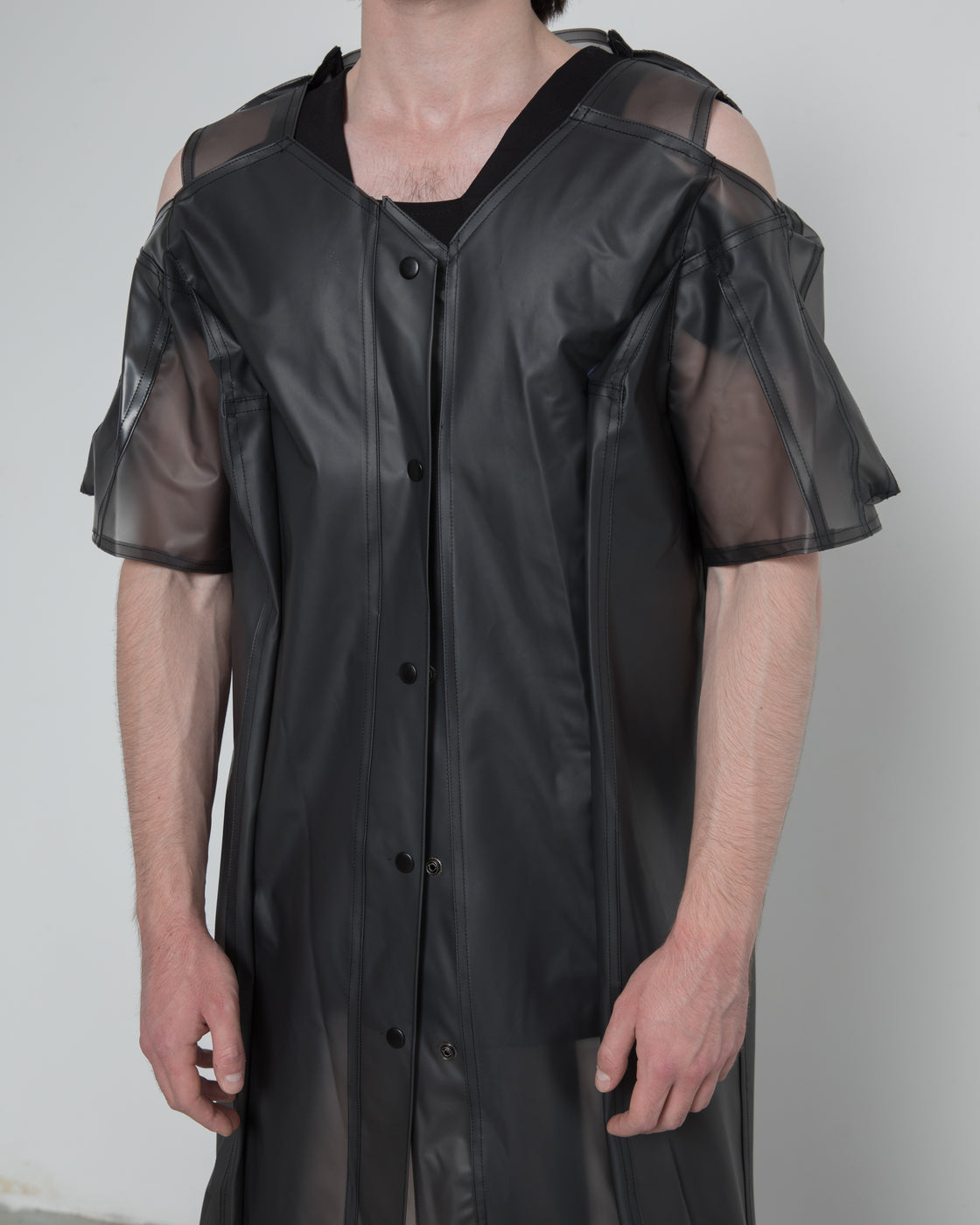 UNISEX BLACK TRANSLUCENT SHIRT
