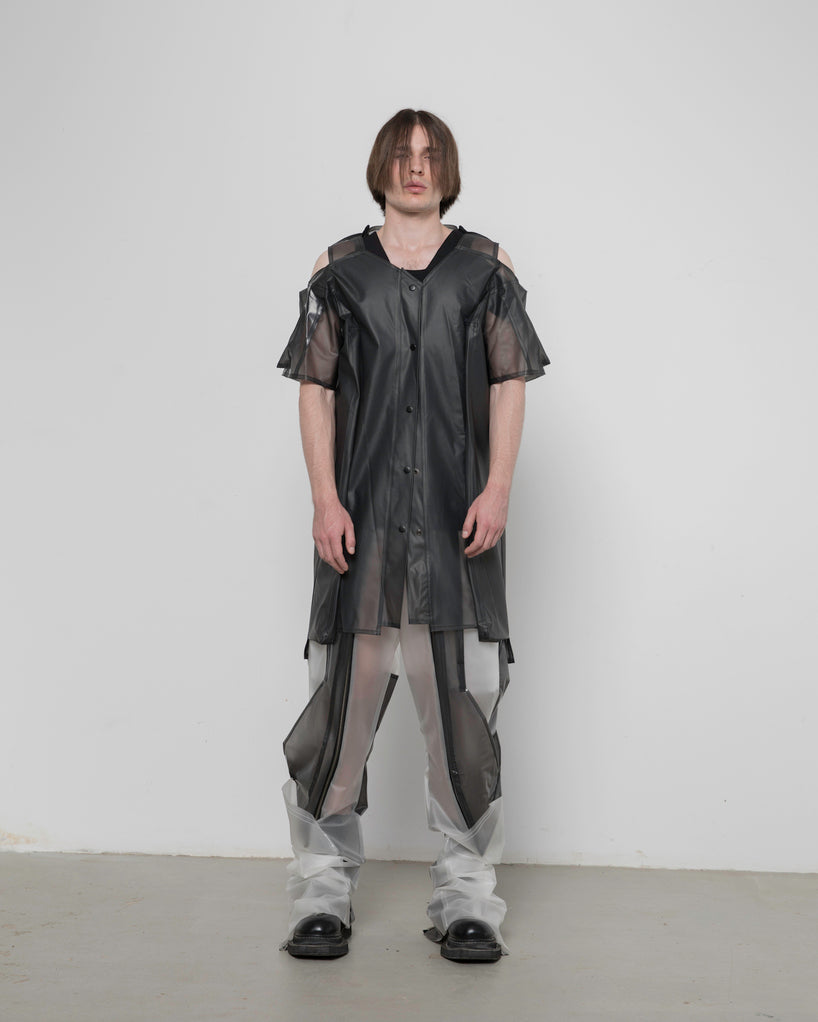 UNISEX BLACK TRANSLUCENT SHIRT
