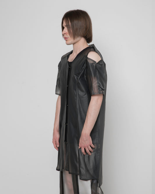 UNISEX BLACK TRANSLUCENT SHIRT