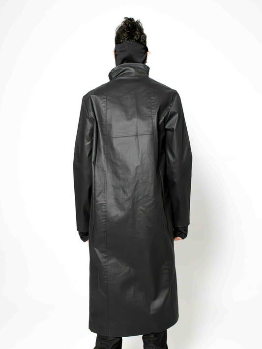 MEN GEOMETRIC LONG COLLAR JACKET