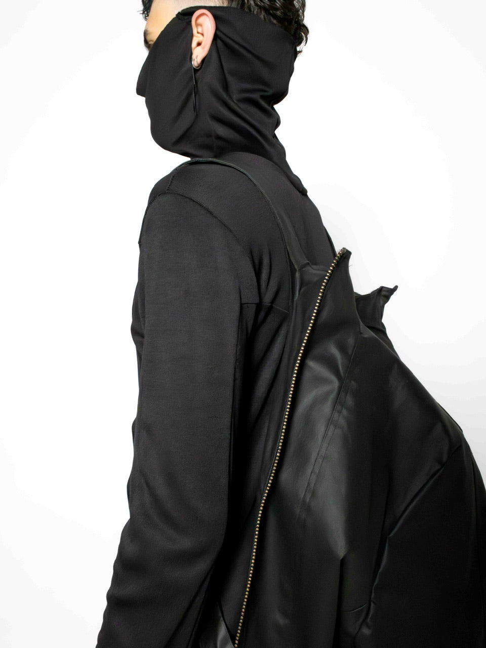 MEN GEOMETRIC LONG JACKET