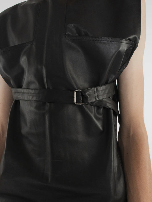 LEATHER BELT TANK TOP