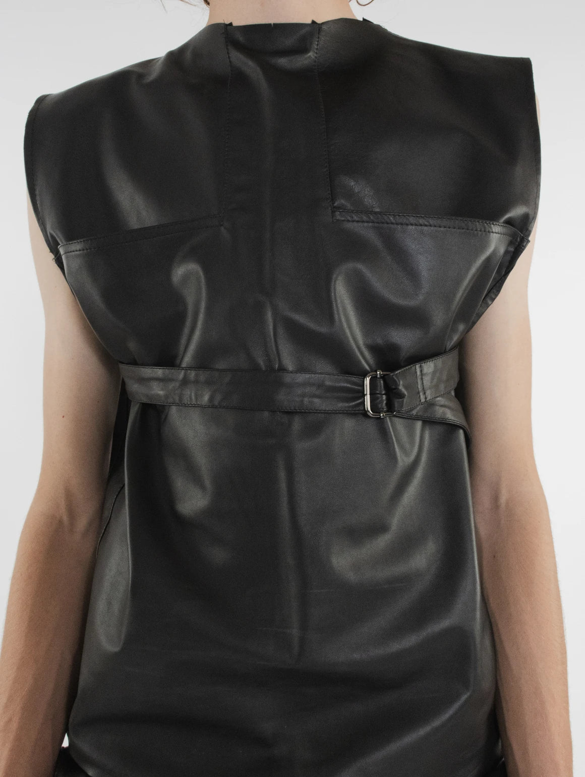 LEATHER BELT TANK TOP