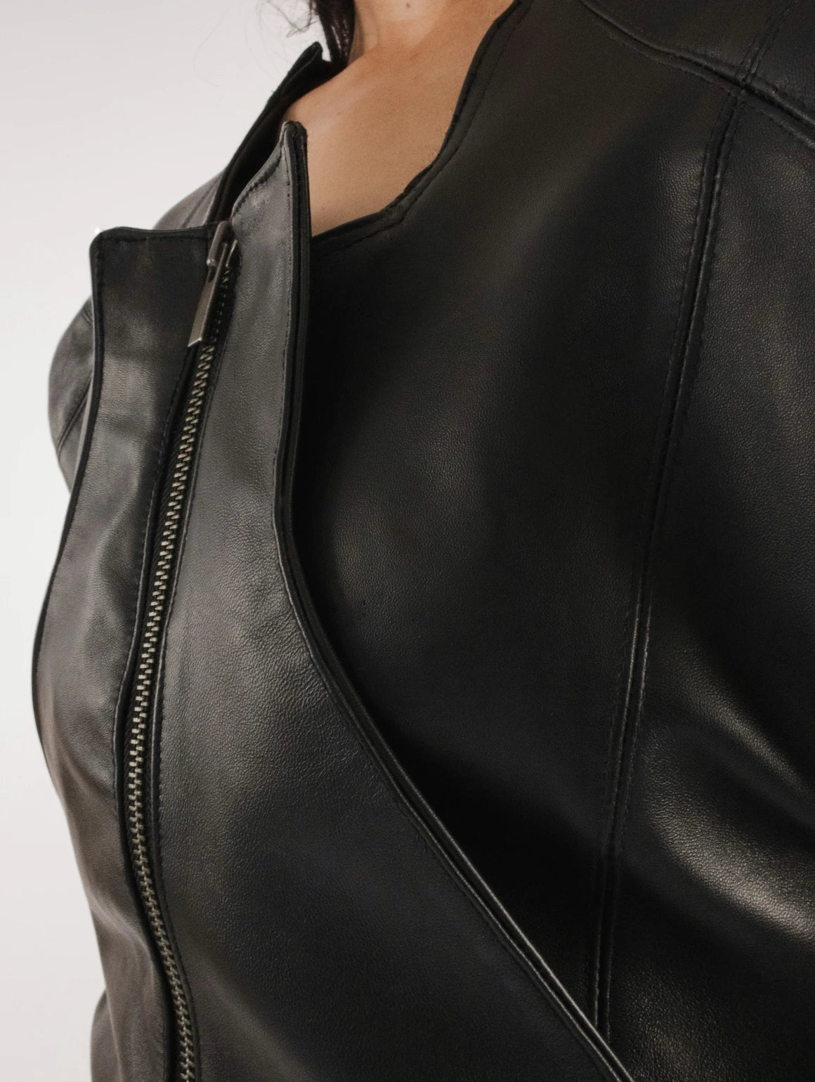 LEATHER SHORT DRESS