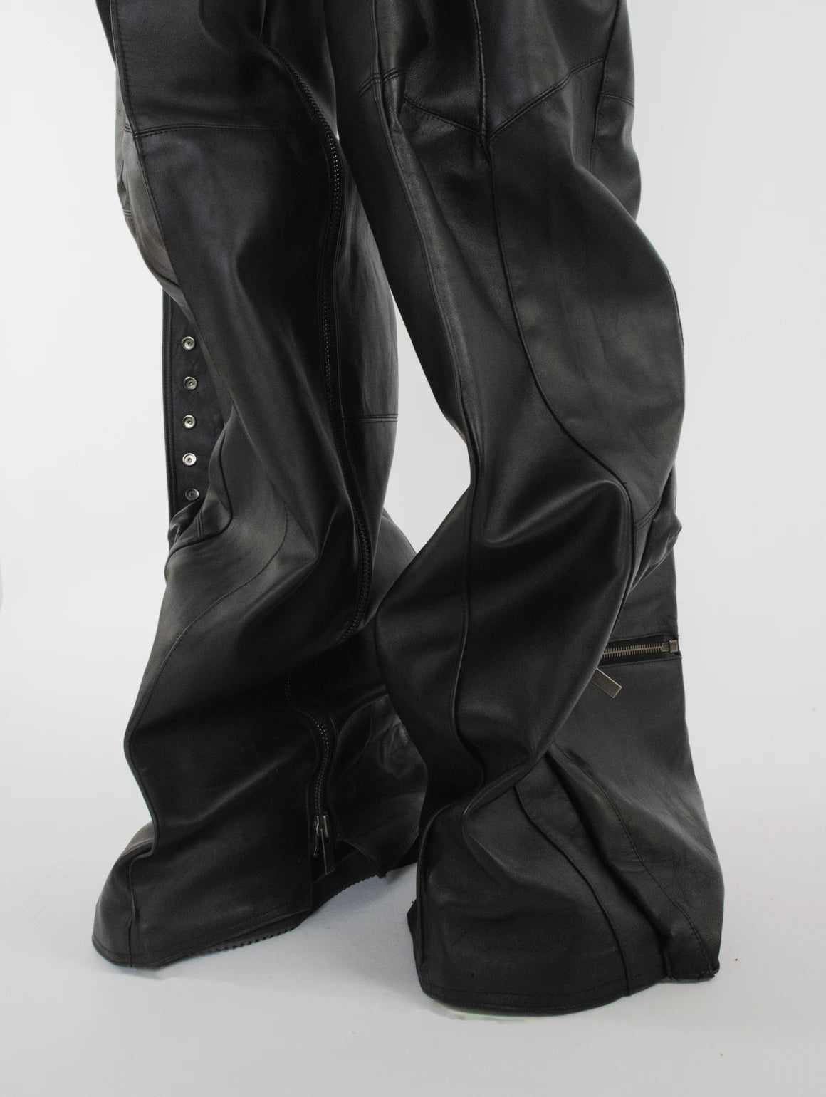 MEN LEATHER JUMPSUIT