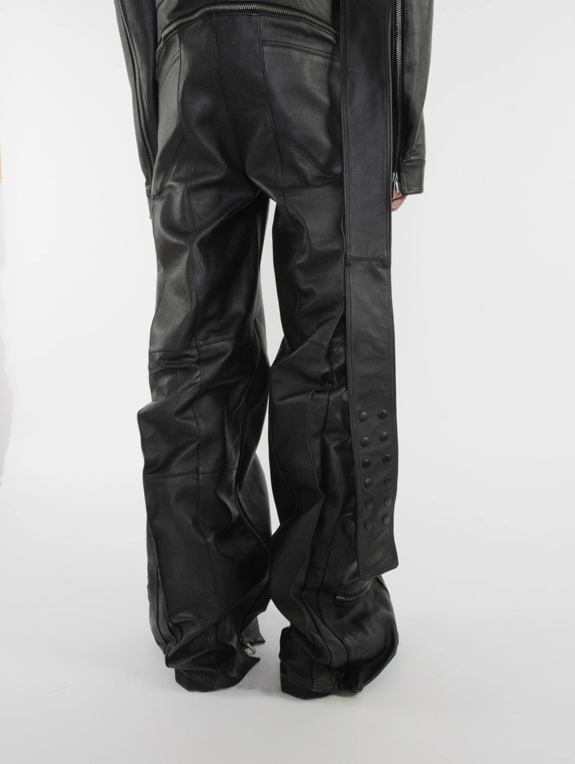 MEN LEATHER JUMPSUIT