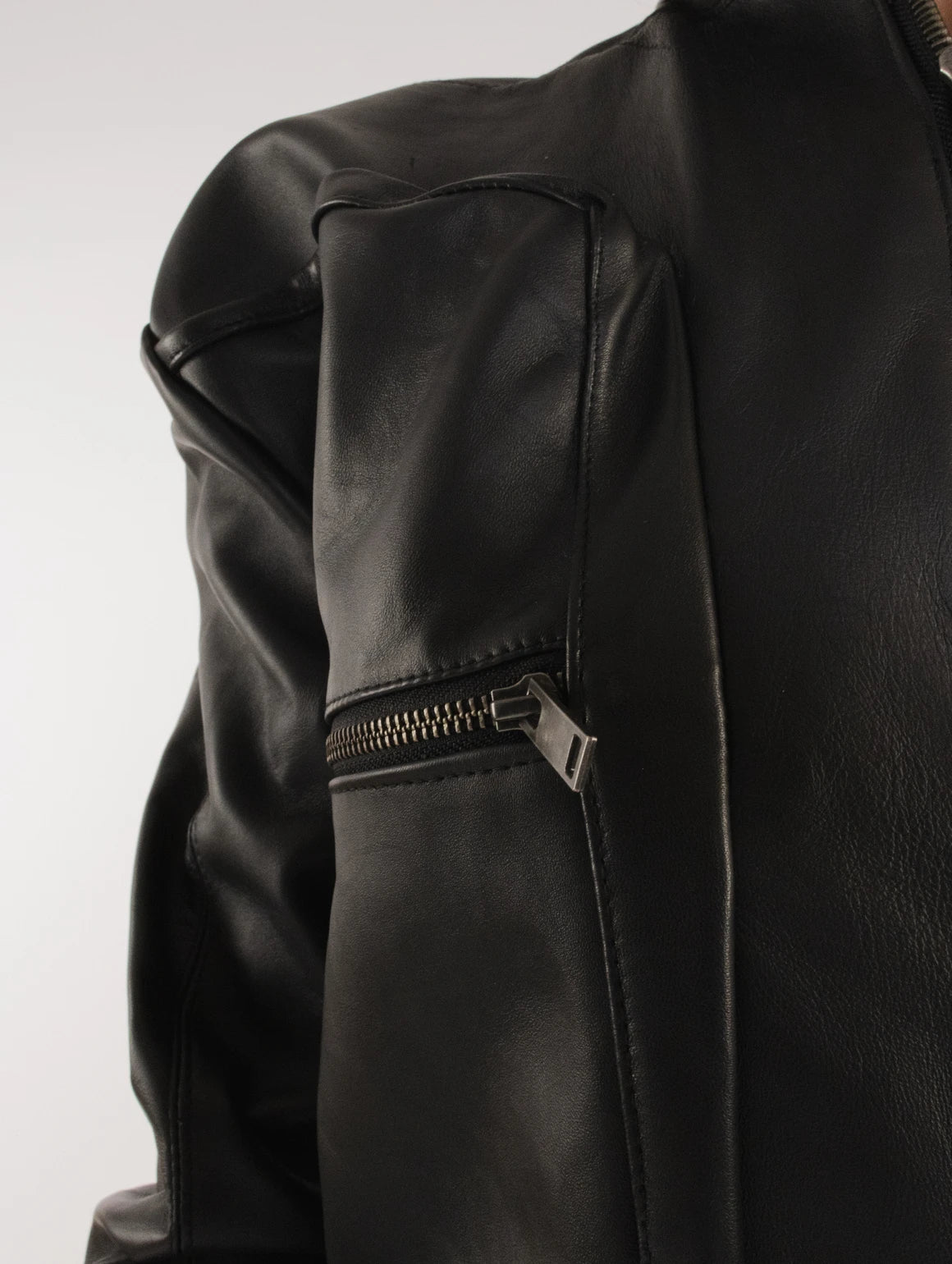 WOMEN LEATHER JUMPSUIT