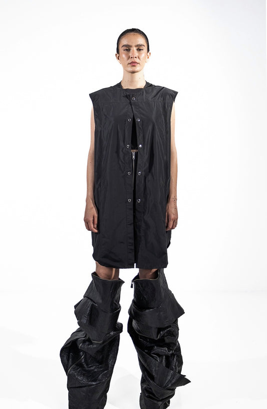 WOMEN PU VEST