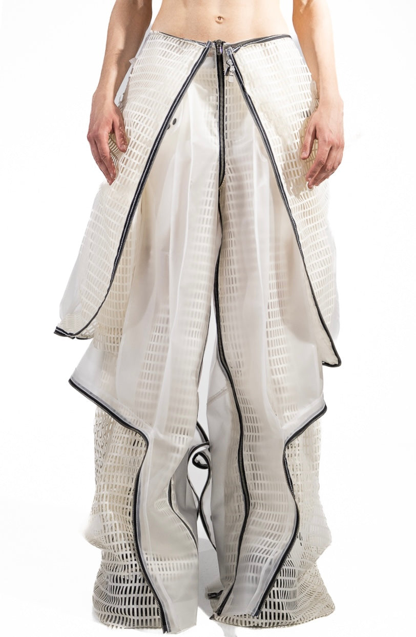 MEN TRANSLUCENT JUMPSUIT PANTS