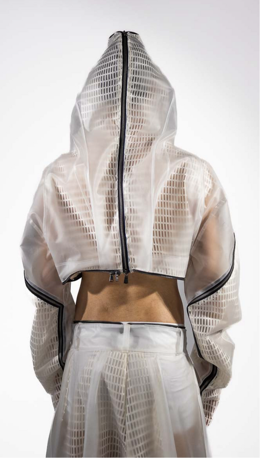 MEN TRANSLUCENT JUMPSUIT JACKET