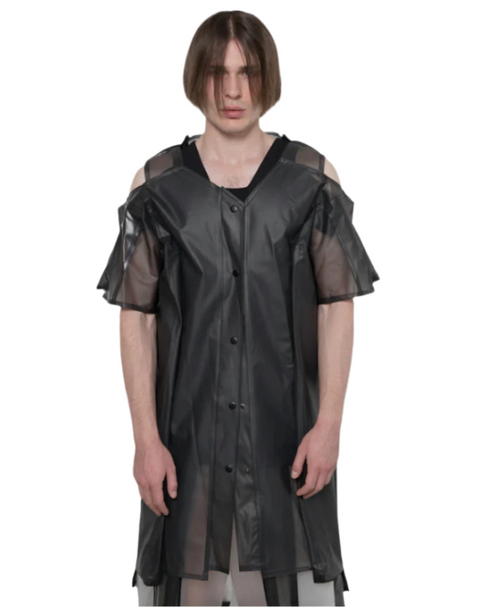 UNISEX BLACK TRANSLUCENT SHIRT
