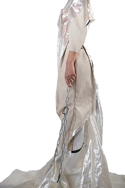 WOMEN TRANSPARENT LATEX DRESS
