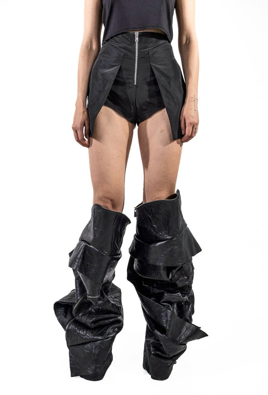 WOMEN PU SHORT PANTS