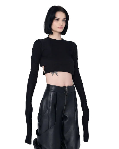 DOUBLE CROPPED SHORT COTTON TOP