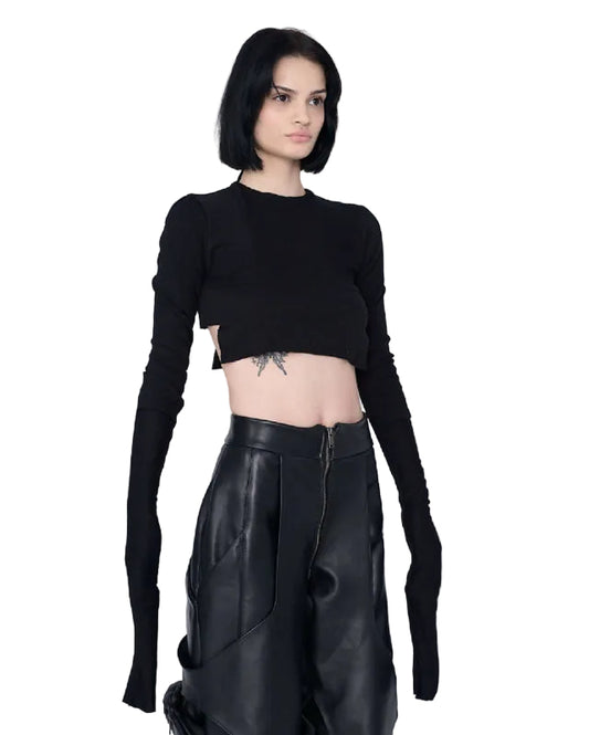 DOUBLE CROPPED SHORT COTTON TOP