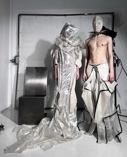 TRANSLUCENT JUMPSUIT PANTS