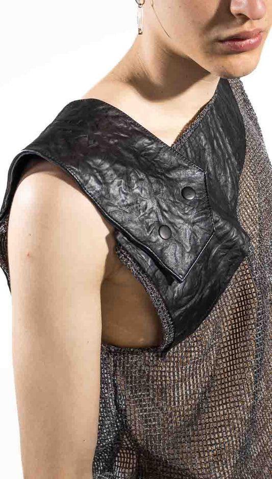 MEN MESH LAYERED TANK TOP