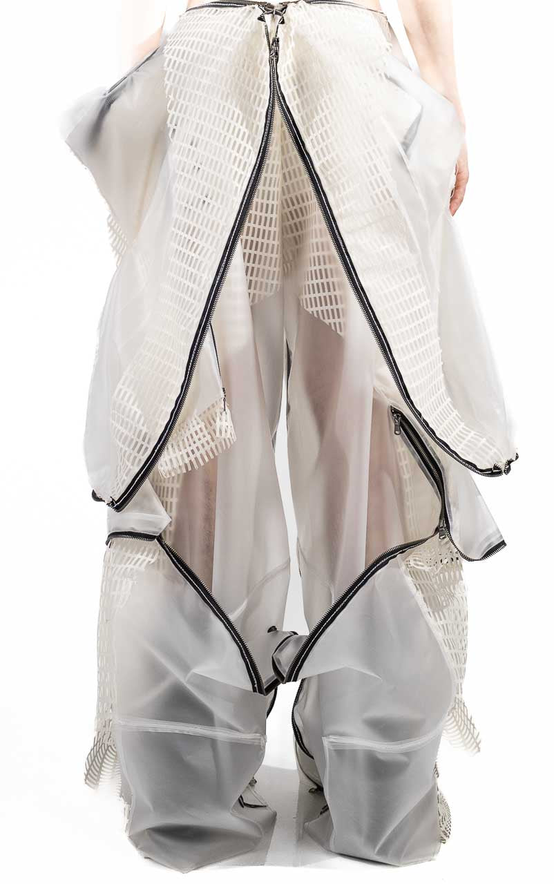 MEN TRANSLUCENT JUMPSUIT PANTS
