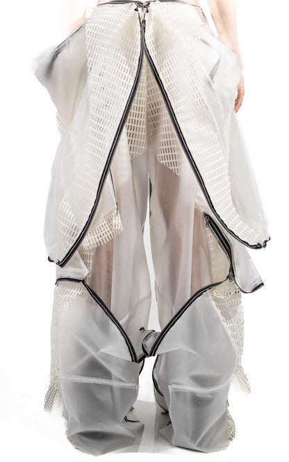 MEN TRANSLUCENT JUMPSUIT PANTS