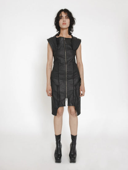 DENIM MOON WAXED DENIM DRESS