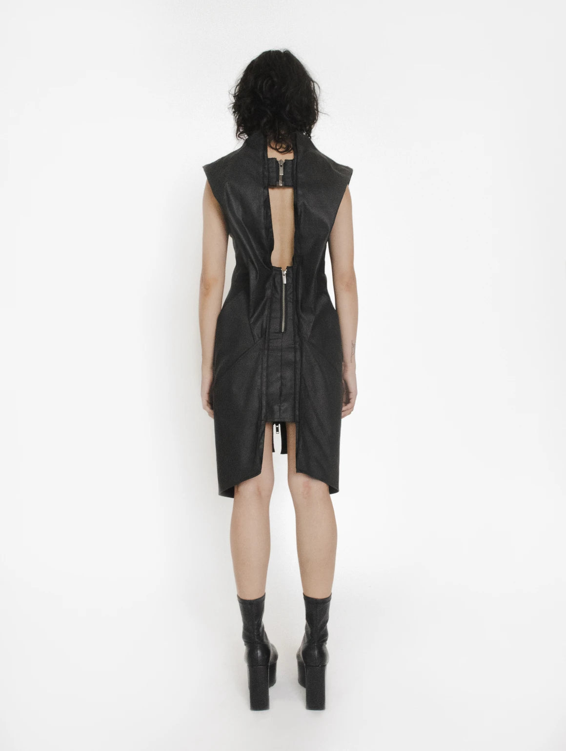 DENIM MOON WAXED DENIM DRESS