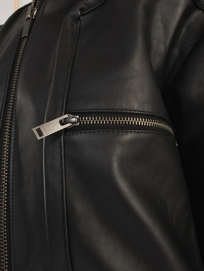 WOMEN LEATHER JUMPSUIT