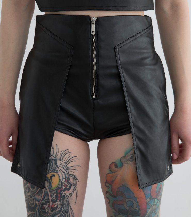 Ceres Leather Short Pants