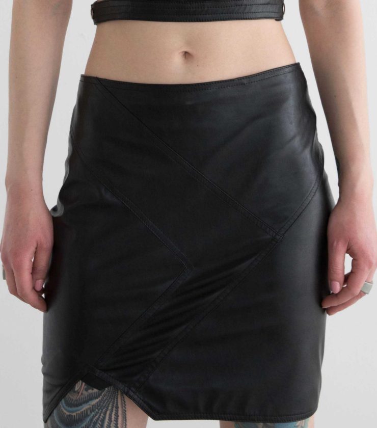 Nova Leather Skirt