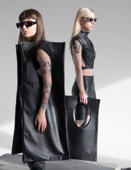 Full Moon Leather Tote Bag