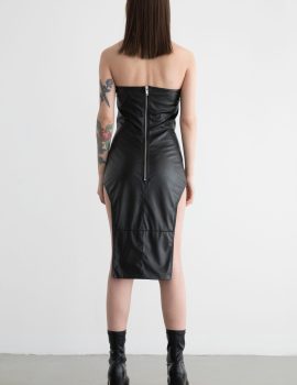 Doris Leather Dress